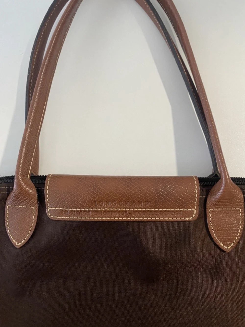 Longchamp Le Pliage Brown Medium Tote Bag - Picture 5 of 5